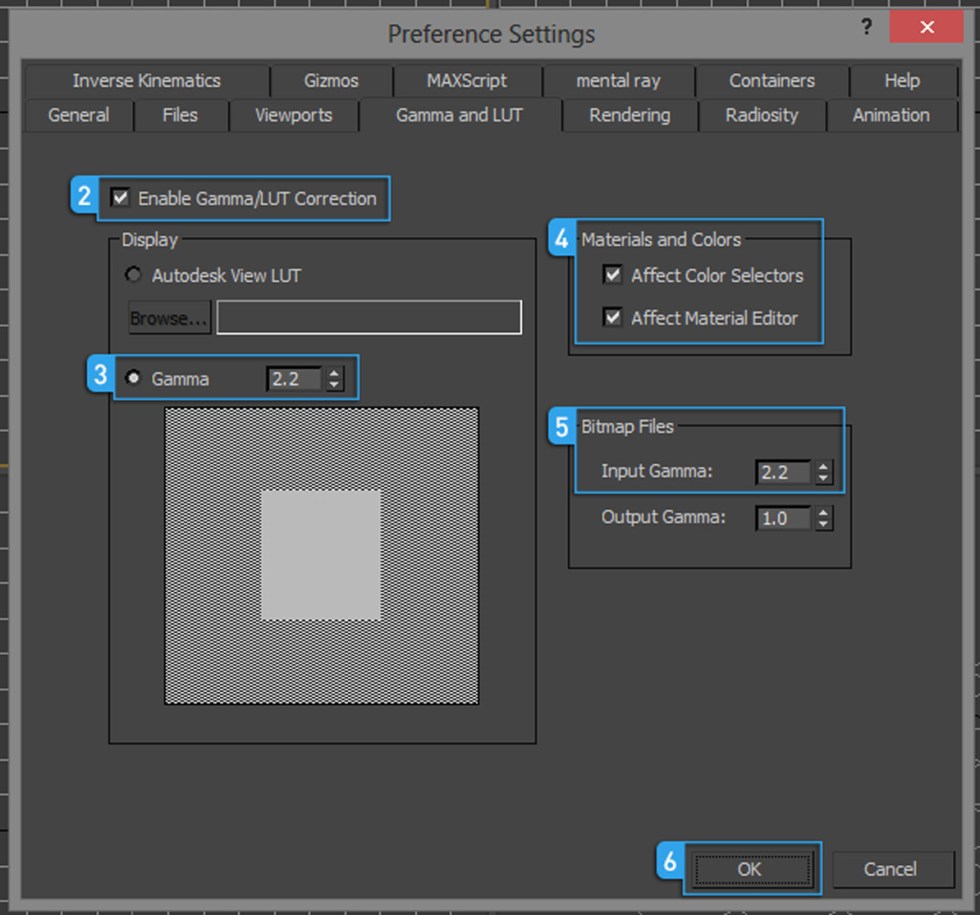 Linear workflow 3ds Max