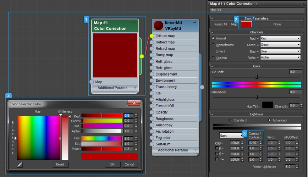 Precise color in linear workflow