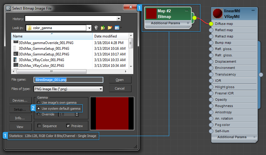 Precise color bitmap