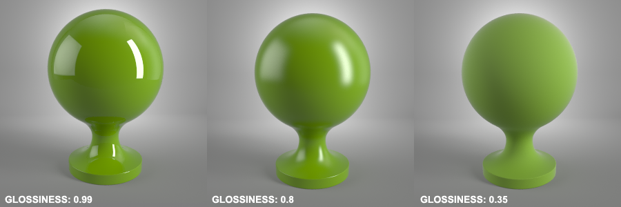 Glossiness Vray
