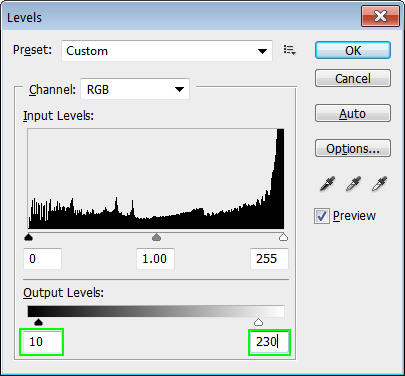 Using Levels Tool in Photoshop