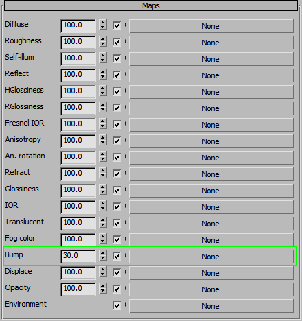 Vray Material Bump