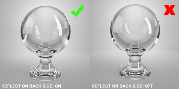 Vray Material Glass Back Side