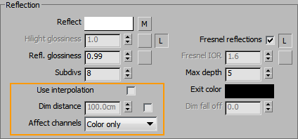 Interpolation Vray Reflection