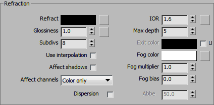 Vray Materials Refraction