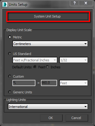 how to set up units in 3ds Max 