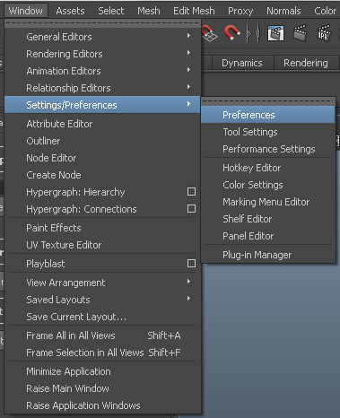 how to set up units in Maya