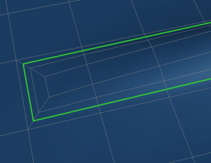 example of connecting the ring selection with T-vertices