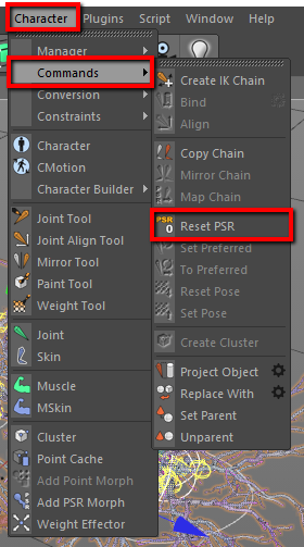 Resetting Transforms in Cinema 4D