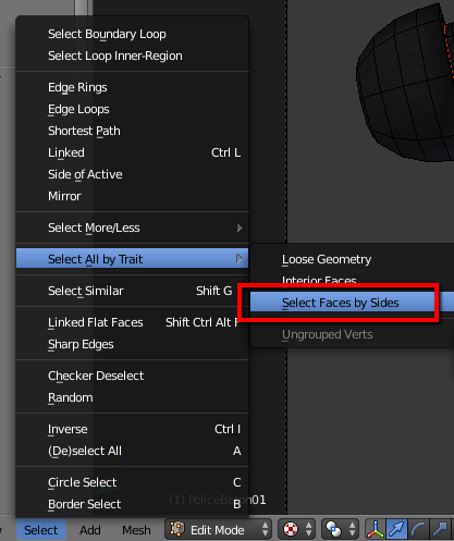 How to Find N-Gons in Blender